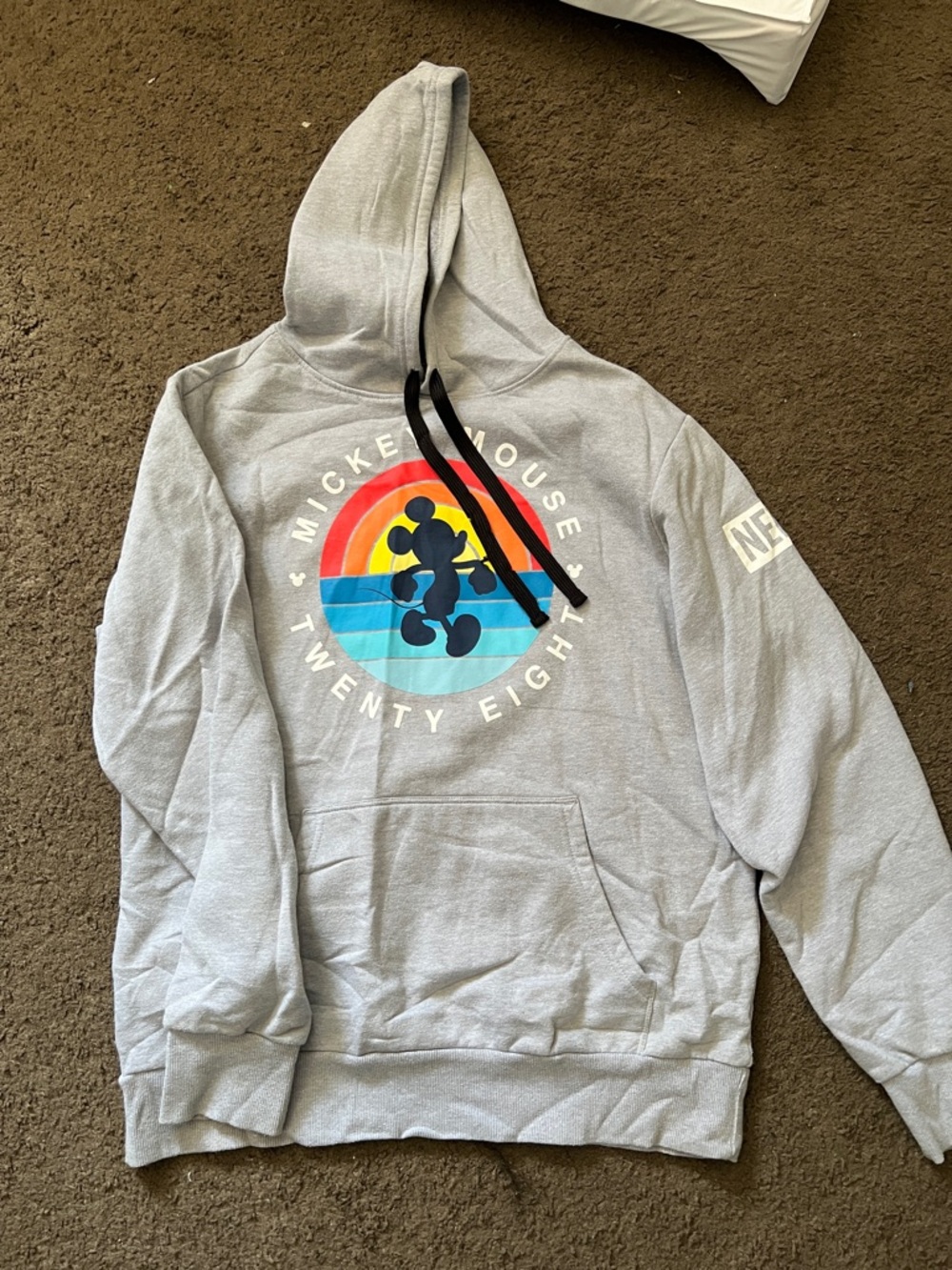 Neff Gray Hoodie Tag Close-Up